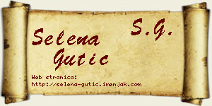 Selena Gutić vizit kartica